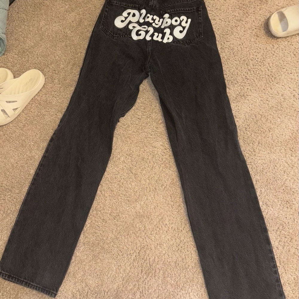 PLAYBOY Pacsun Women's Black Straight Leg Jeans